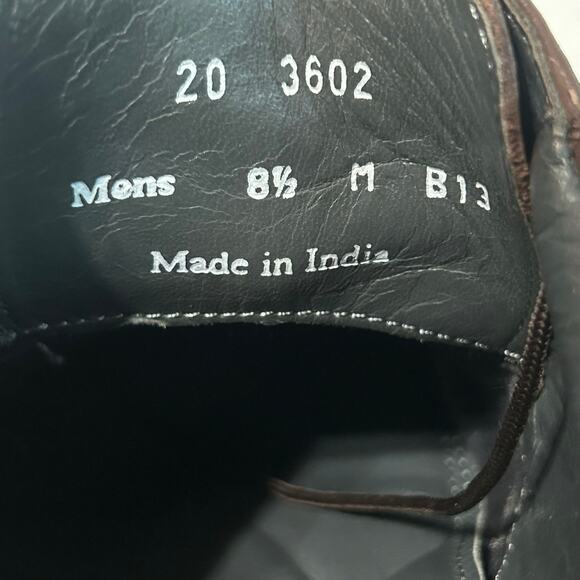 Johnston and Murphy Norvell Moc Toe Men’s Leather Dress Shoes Size 8.5 Brown - Picture 8 of 8